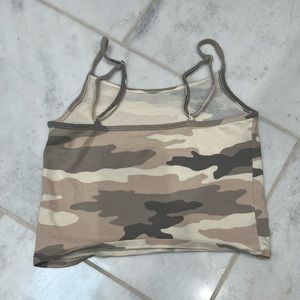 American Eagle camo crop tank